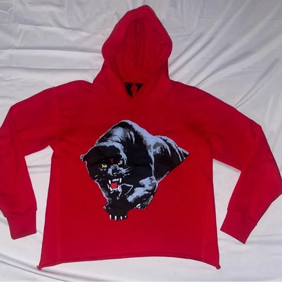 Vlone x Black Panther Cropped Hoodie